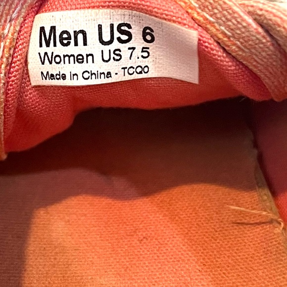 Vans Tie Dye Coral Sneakers Size 7.5 - Picture 8 of 8